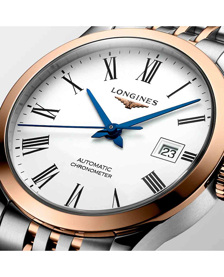 Часы Longines Record Collection L2.321.5.11.7 — механические, металл золото сталь