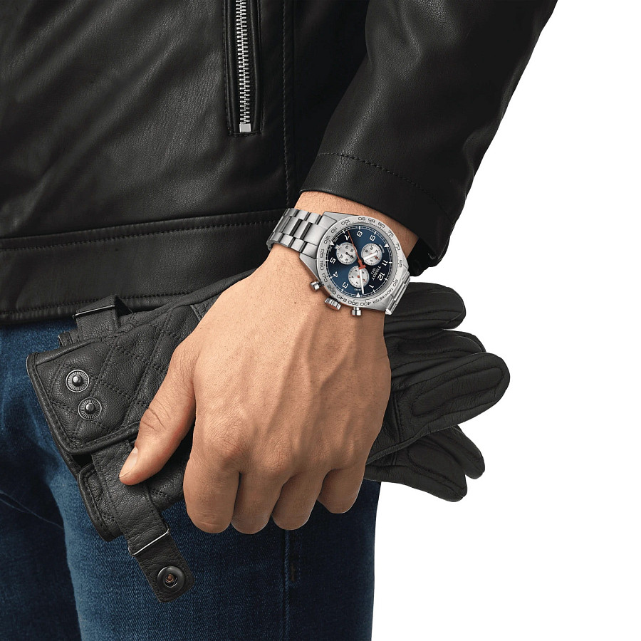 Часы Tissot PRS 516 Chronograph T131.617.11.042.00 — кварцевые, сталь металл