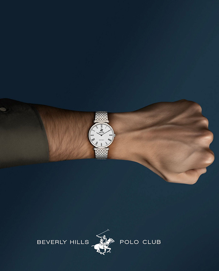 Часы Beverly Hills Polo Club Quartz BP3616X.330 — нержавеющая сталь, мужские