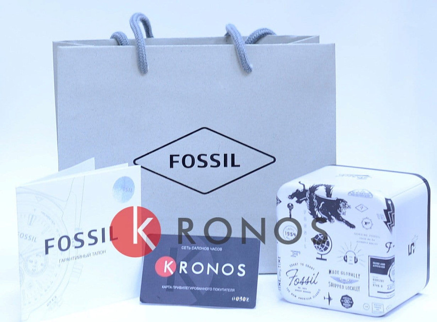 Часы Fossil Bannon ES4432 — кварцевые, металл
