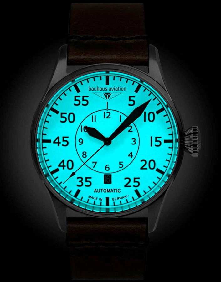 Часы Bauhaus Aviation Navigator 27565 — механические, металл сталь