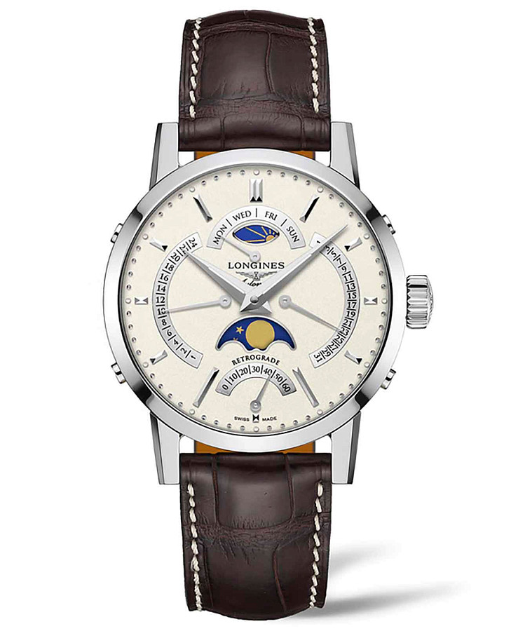 Часы Longines 1832 L4.828.4.92.2 — мужские, белый