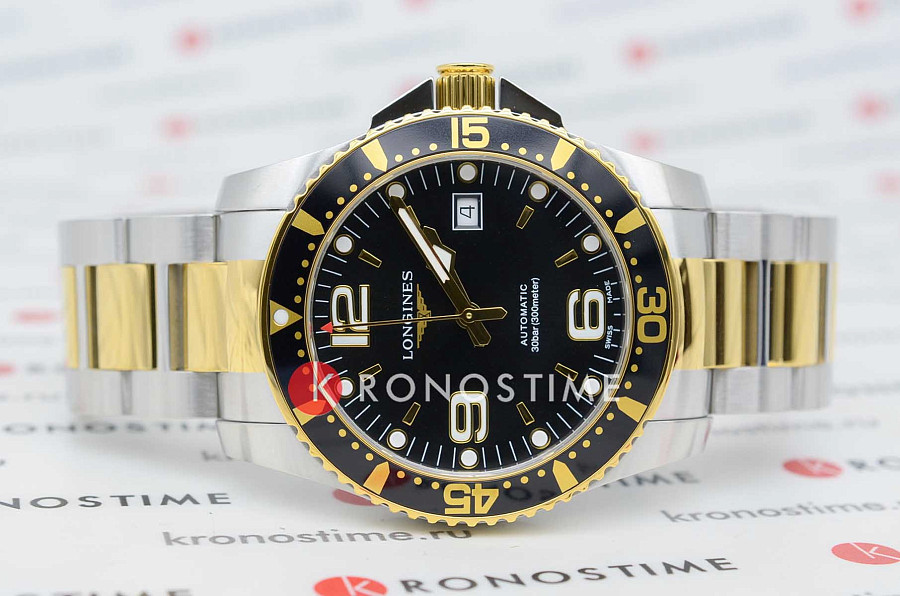 Часы Longines Hydroconquest L3.742.3.56.7 — механические, сталь металл