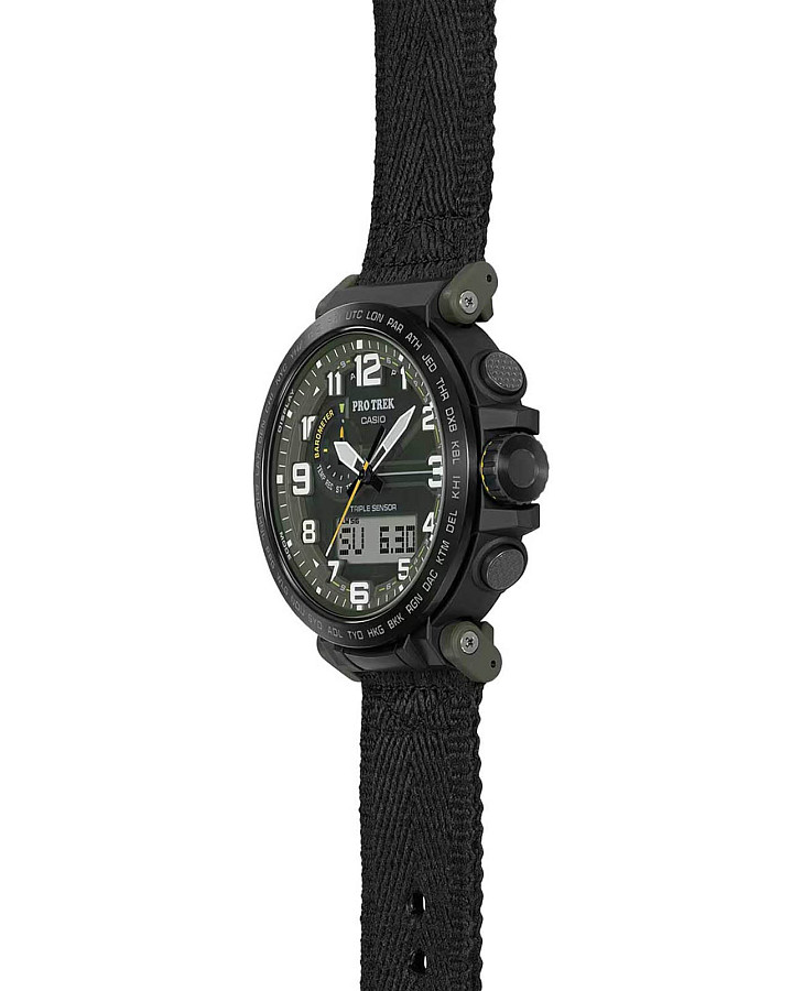 Часы Casio Pro Trek PRG-601YB-3DR (PRG-601YB-3) — мужские, тканевый