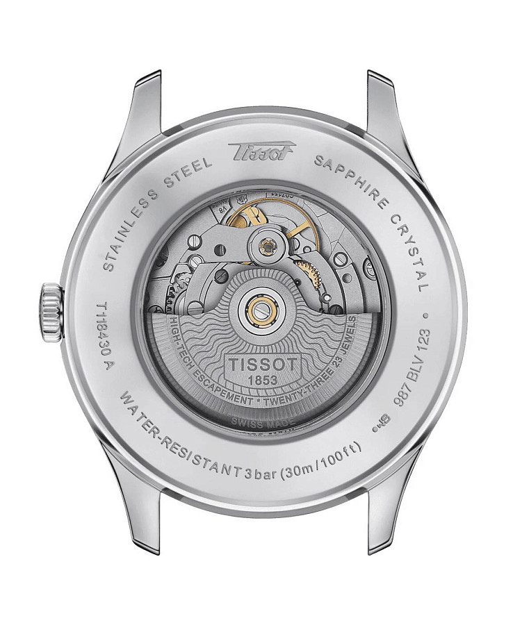 Часы Tissot Heritage Visodate Powermatic 80 T118.430.11.271.00 — сталь металл, Швейцария