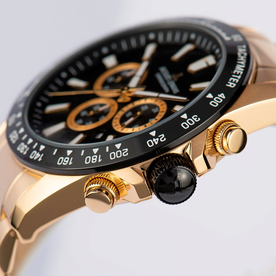 Часы Jacques Lemans Sport 1-2140i — нержавеющая сталь с pvd-покрытием, мужские