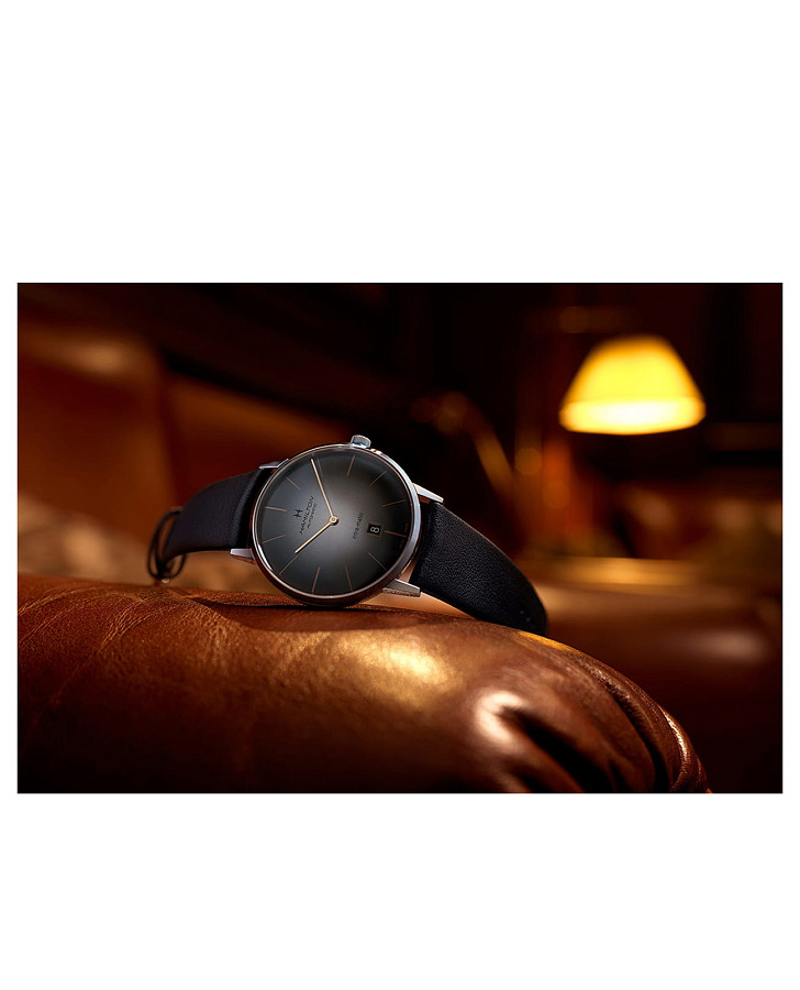 Часы Hamilton American Classic Intra-Matic Auto H38465501 — кожаный, мужские
