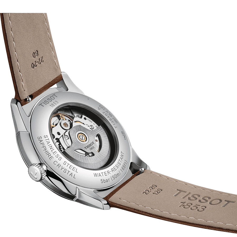 Часы Tissot Chemin des Tourelles Powermatic 80 T139.407.16.041.00 — сталь металл, Швейцария