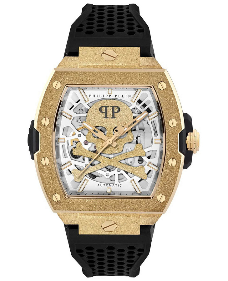 Часы Philipp Plein The Skeleton Frosted PWJFA1025 — мужские, белый