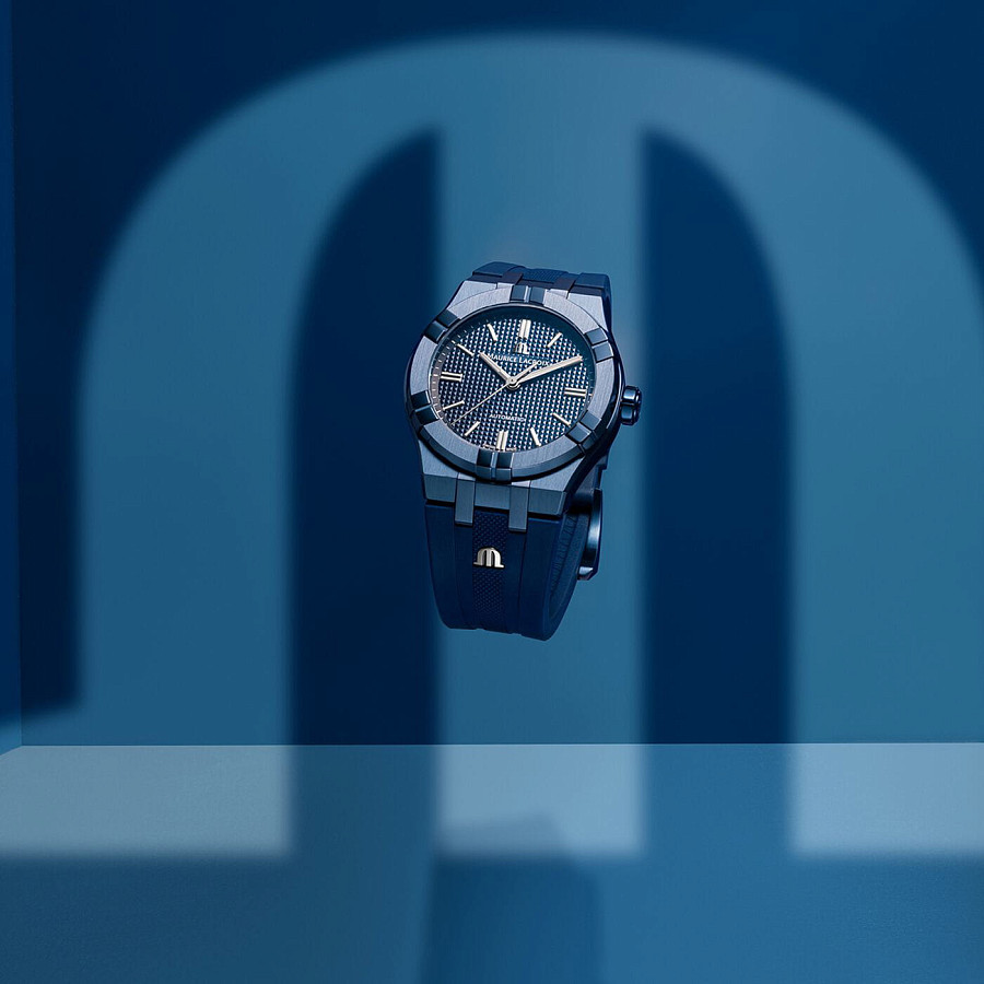 Часы Maurice Lacroix Aikon Automatic 39 mm Blue Pvd Limited Edition AI6007-PVC00-430-4 — сталь, Швейцария