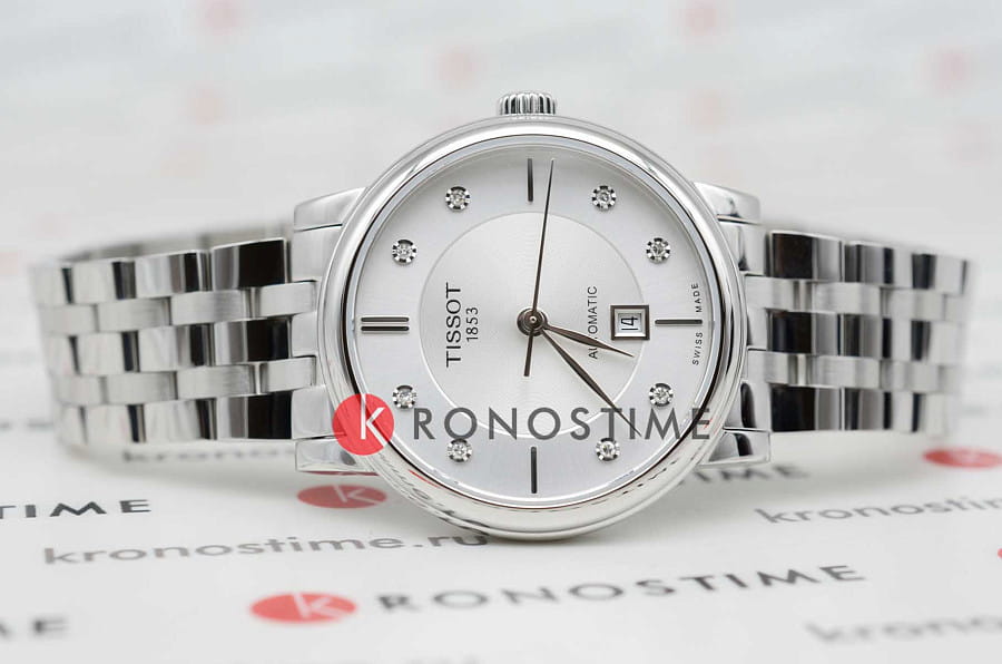 Часы Tissot Carson Automatic Lady T122.207.11.036.00 — механические, сталь металл