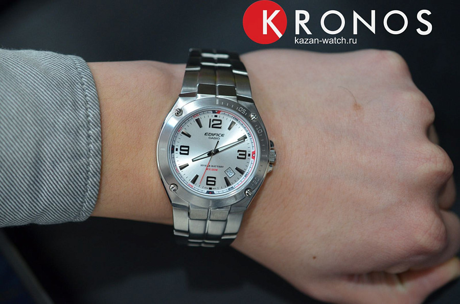 Часы Casio Edifice EF-126D-7A — мужские, нержавеющая сталь