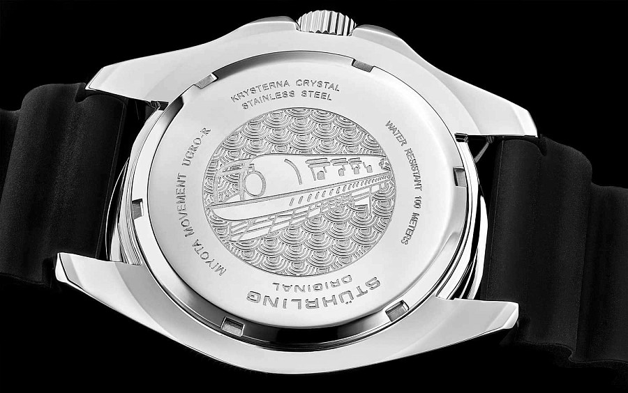 Часы Stuhrling Aquadiver 3950R.1 — силикон, мужские