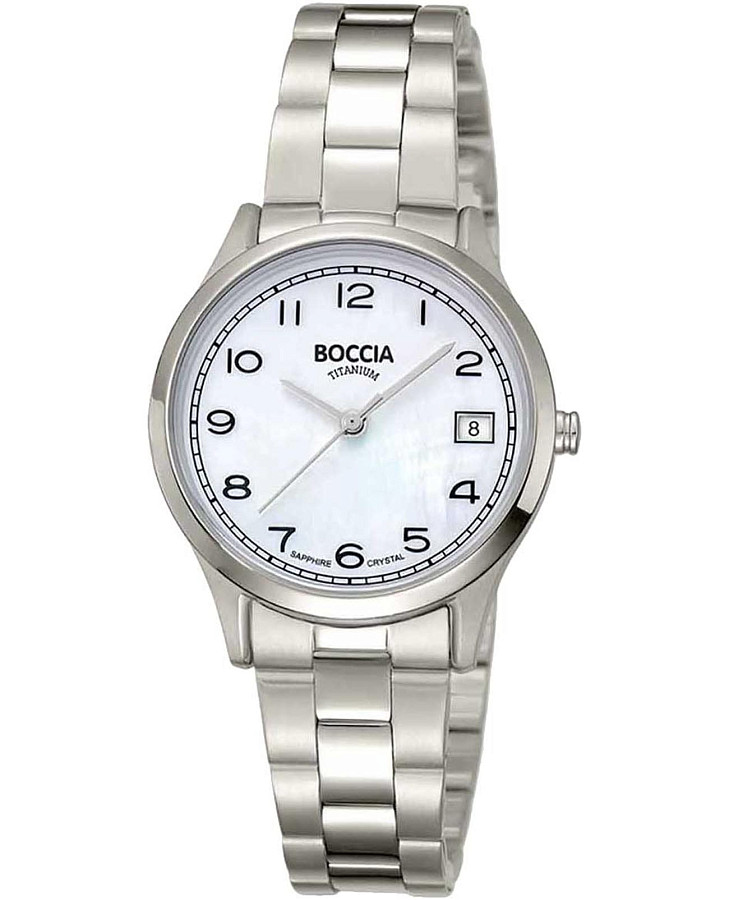 Часы Boccia Titanium 3324-01 — женские, перламутровый