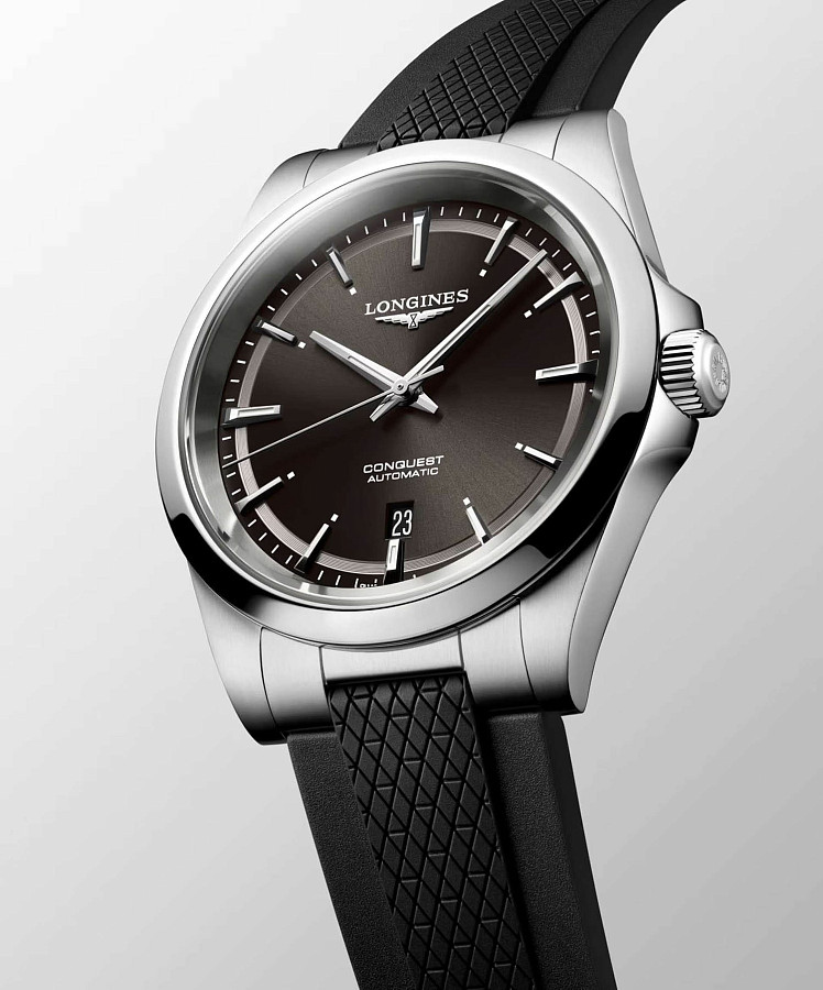 Часы Longines Conquest L3.830.4.52.9 — каучук, мужские