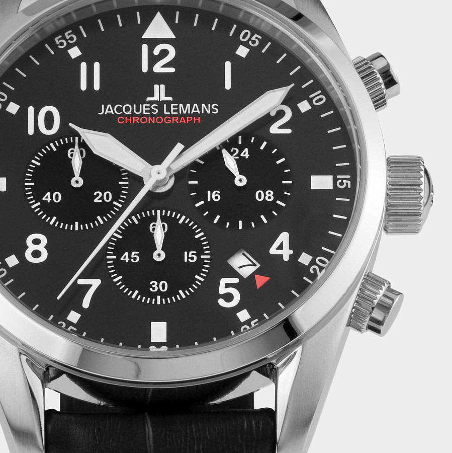 Часы Jacques Lemans 42-2A — кварцевые, сталь металл