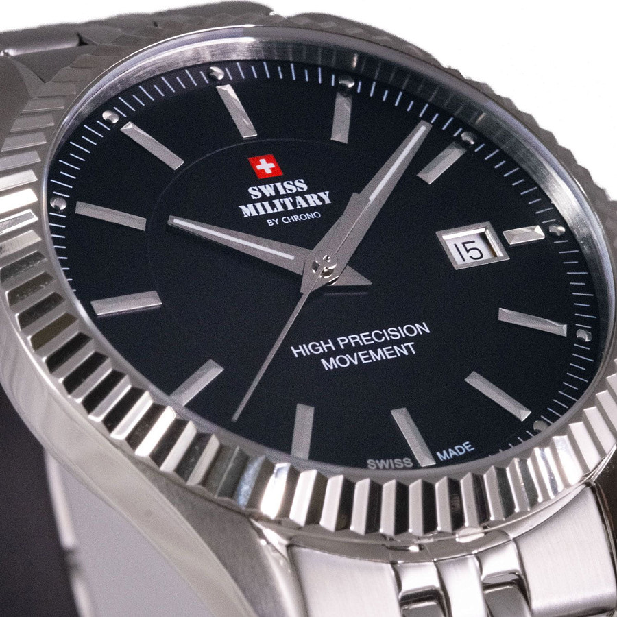 Часы Swiss Military by Chrono SM34065.01 — металл сталь, Швейцария