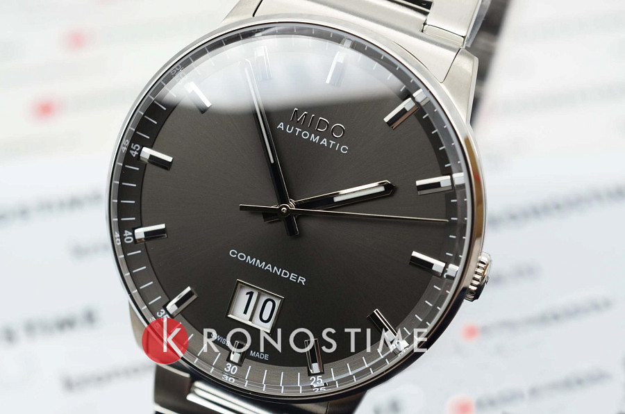 Часы Mido Commander Big Date M021.626.11.061.00 — серый, металл сталь