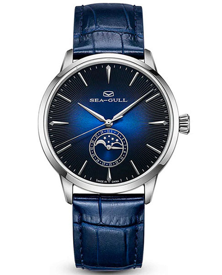 Часы Seagull Moon Phase 819.32.1135 — мужские, синий