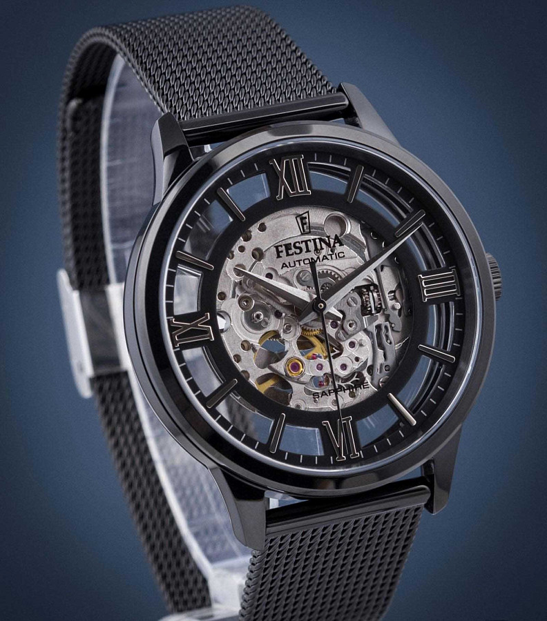 Часы Festina Automatic F20535/1 — сталь c pvd покрытием, черный