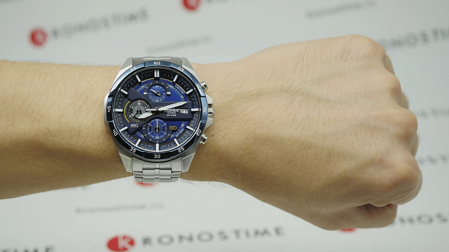 Часы Casio Edifice EFR-556DB-2A — синий, кварцевые