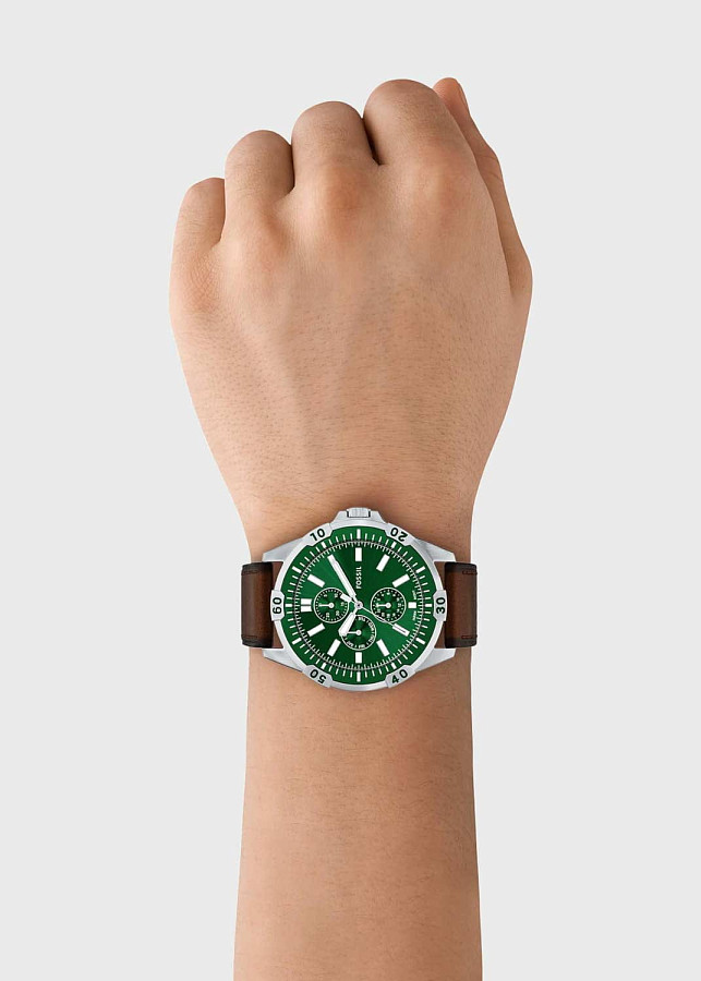 Часы Fossil Garrett FS6147 — кварцевые, металл сталь
