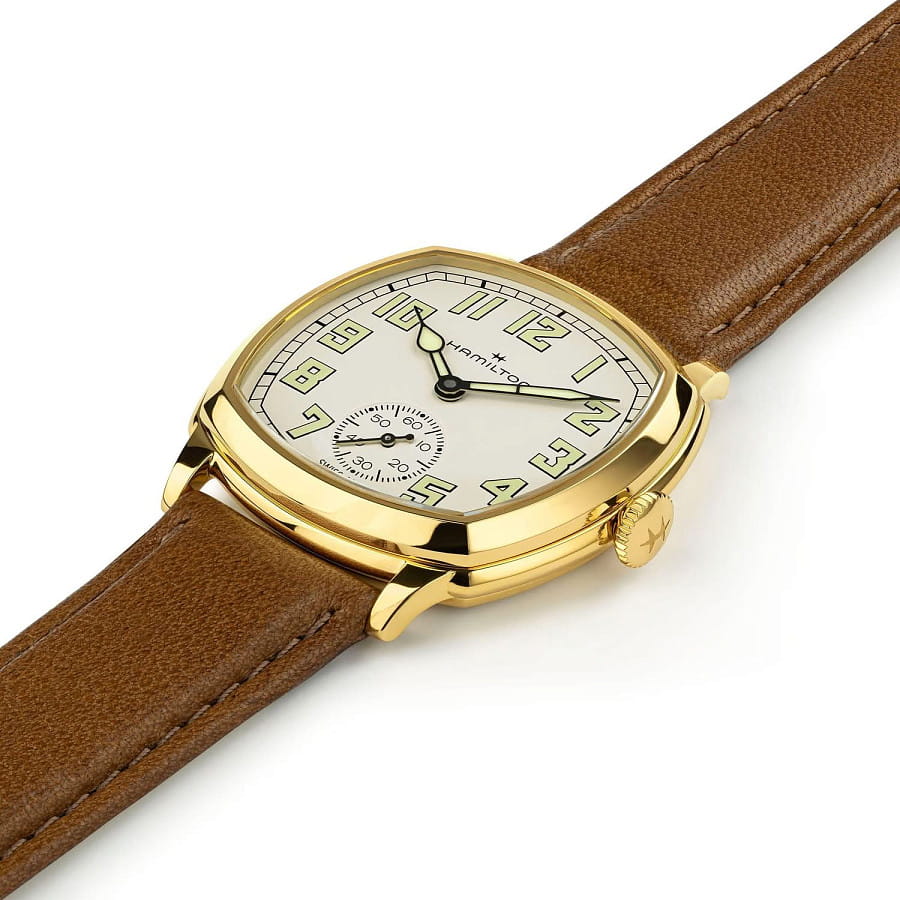 Часы Hamilton American Classic Cushion Mechanical H36139520 — механические, сталь металл