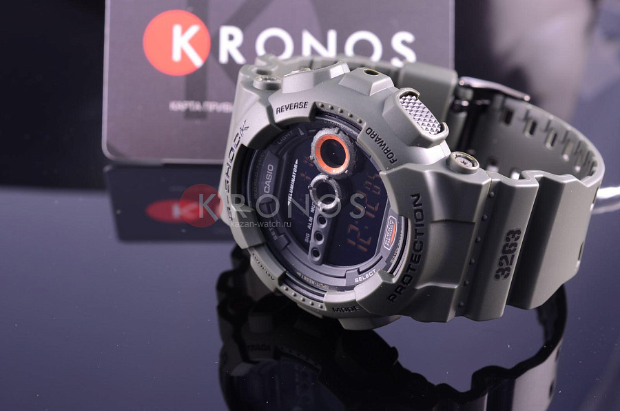 Часы Casio G-Shock GD-100MS-3 — пластик, полимер