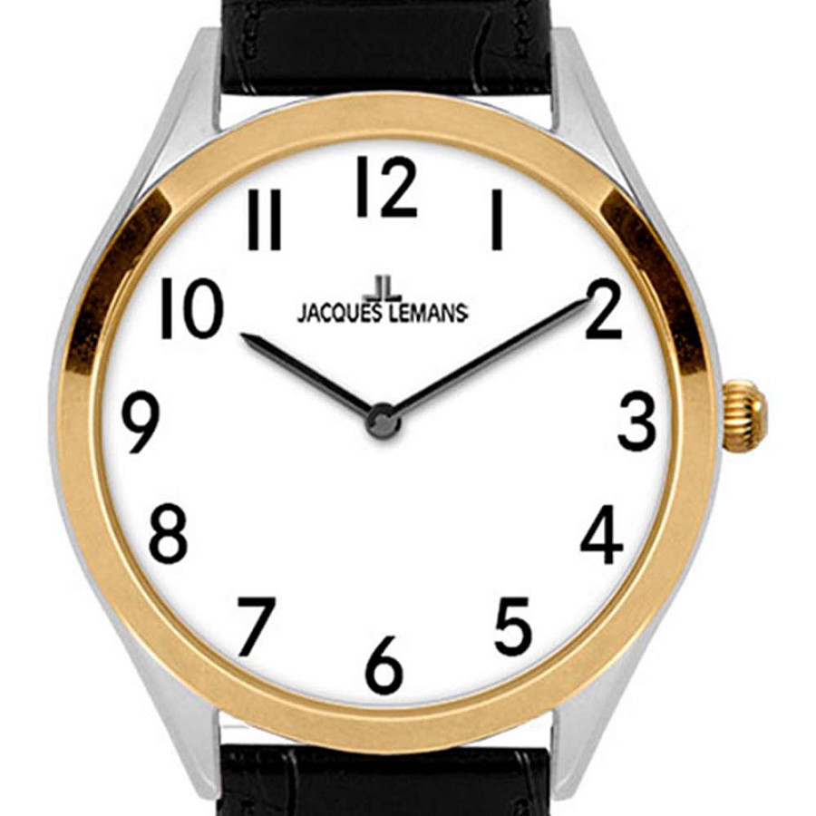 Часы Jacques Lemans 1-2184B — кварцевые, сталь металл