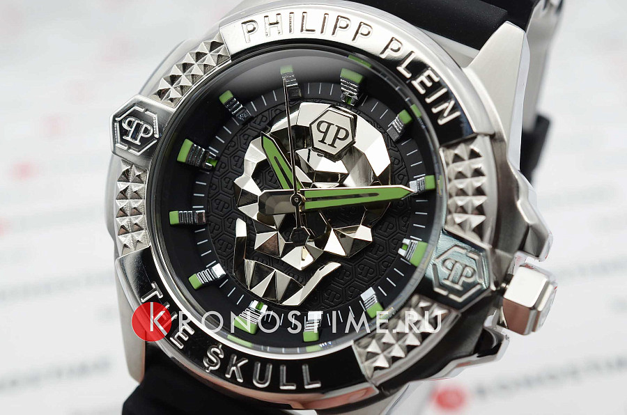 Часы Philipp Plein The Skull PWAAA0121 — кварцевые, металл сталь