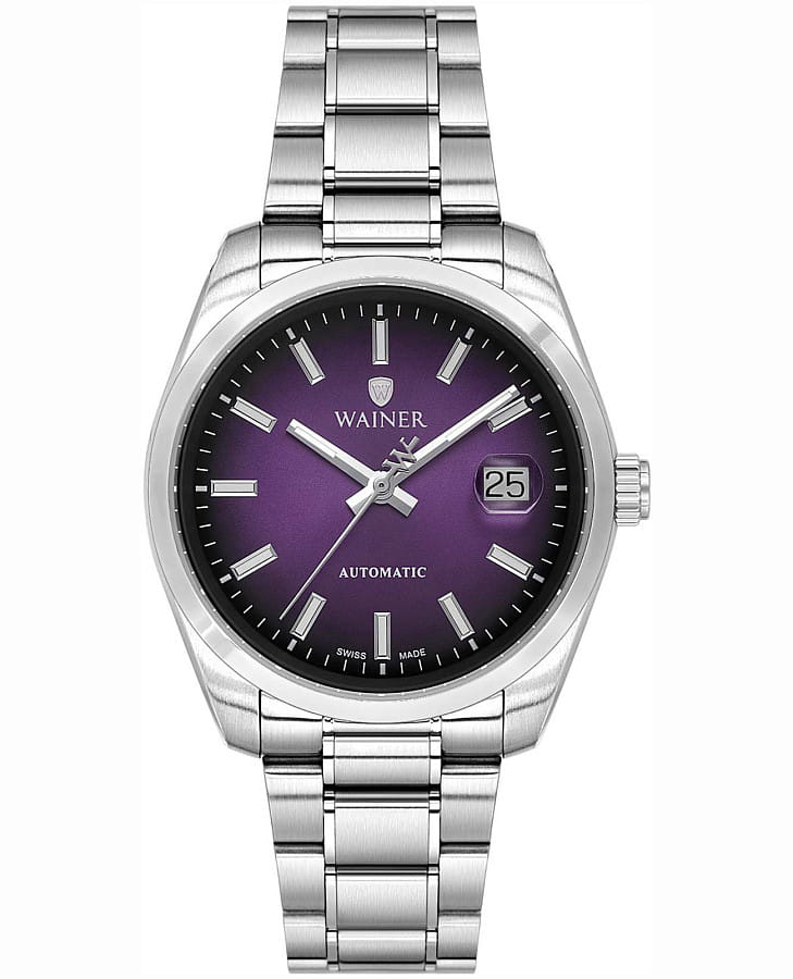 Часы Wainer Classic WA.25600-A — мужские, фиолетовый