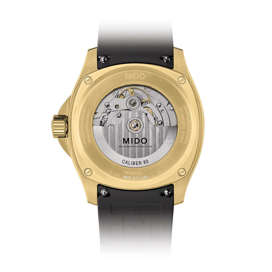 Часы Mido Multifort TV Big Date M049.526.33.021.00 — нержавеющая сталь с pvd-покрытием, мужские