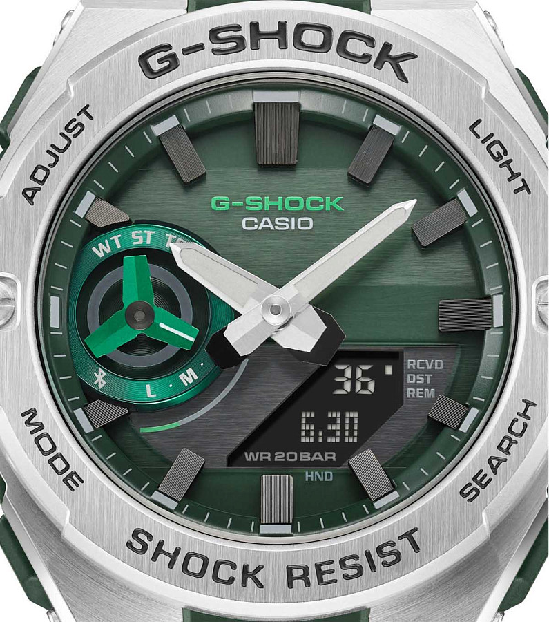 Часы Casio G-Shock GST-B500AD-3A — мужские, нержавеющая сталь