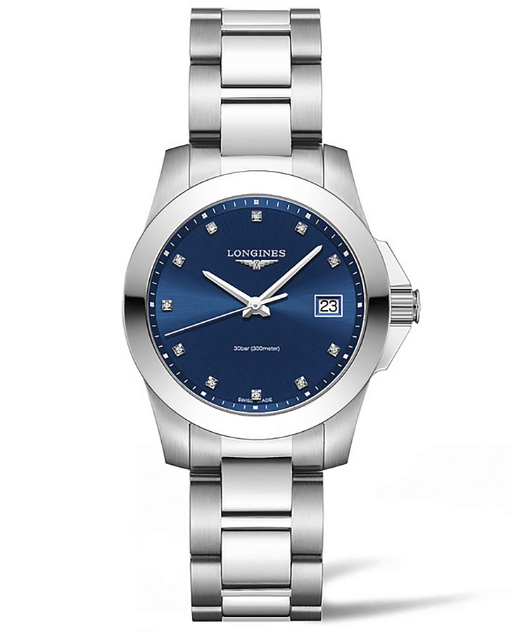 Часы Longines Conquest L3.377.4.97.6 — женские, синий