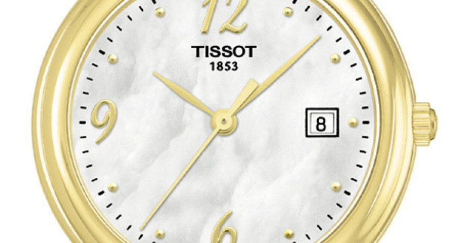 Часы Tissot Carson Lady 18K Gold T71.3.129.74 — кварцевые, золото металл