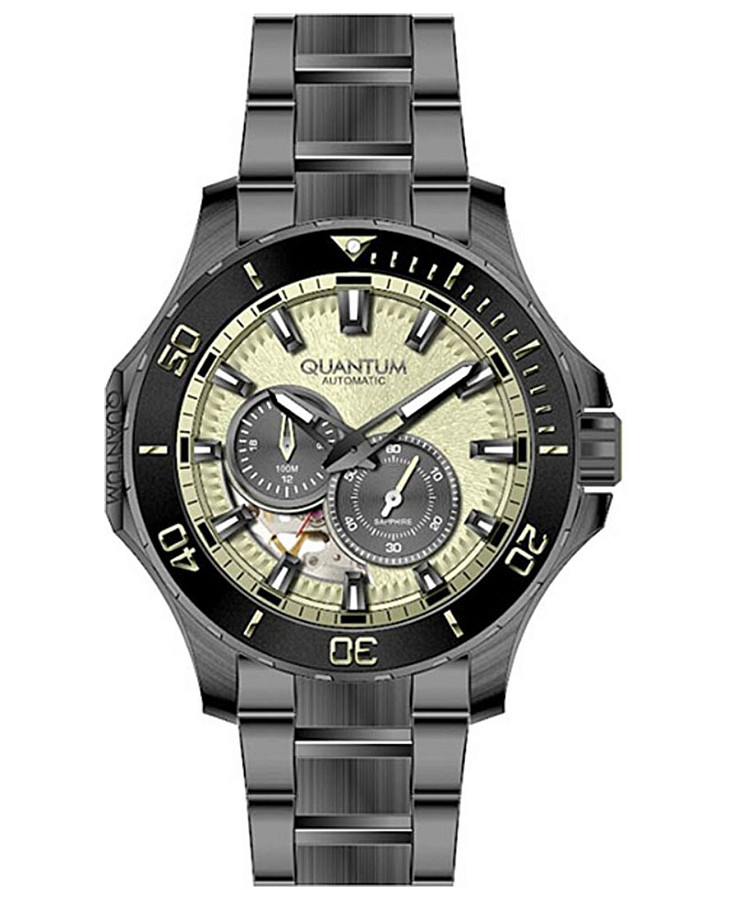 Часы Quantum Q-Master QMG1188.070 — мужские, желтый
