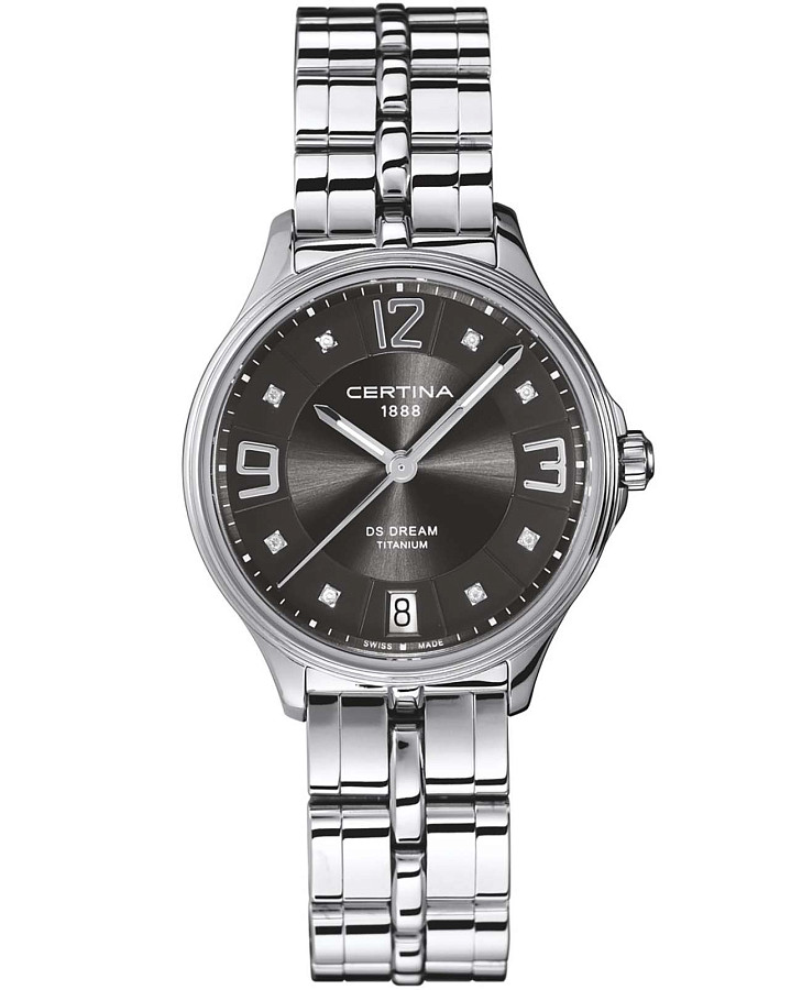 Часы Certina DS Dream C021.210.44.086.00 — женские, серый