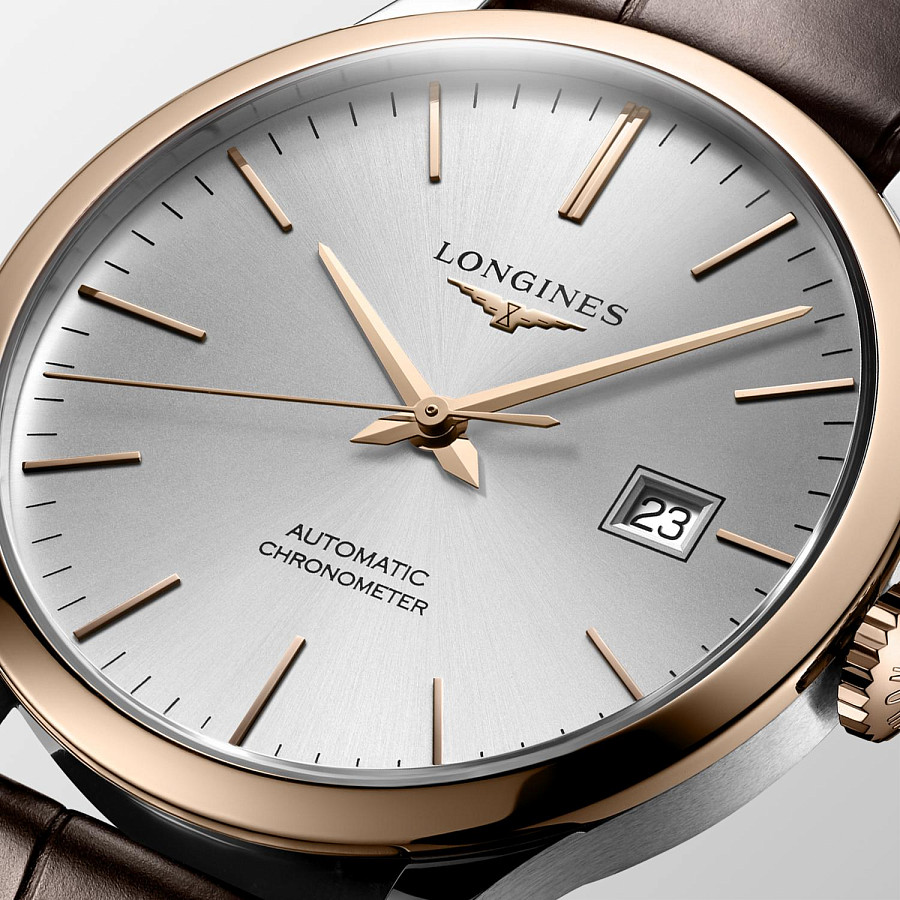 Часы Longines Record Collection L2.821.5.72.2 — механические, золото металл сталь