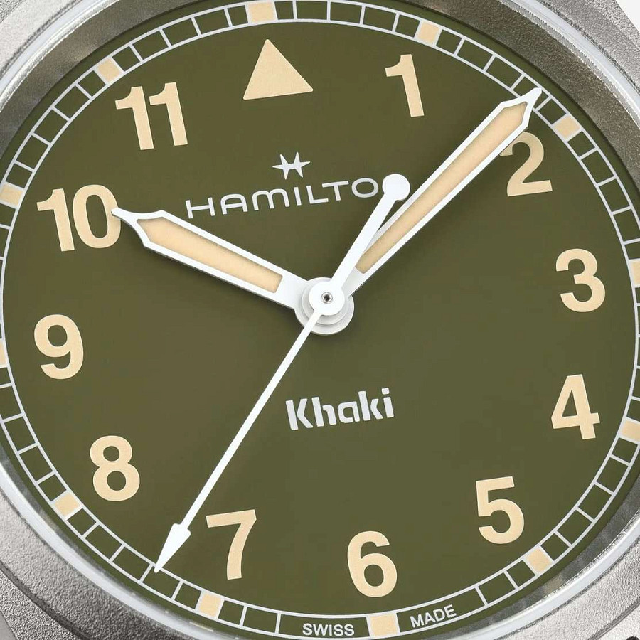 Часы Hamilton Khaki Field Quartz 33mm H69301960 — тканевый, мужские