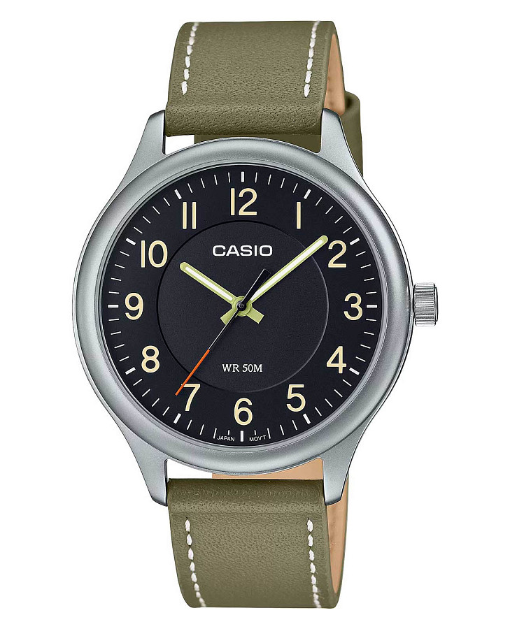 Часы Casio Collection MTP-B160L-1B2V — мужские, черный