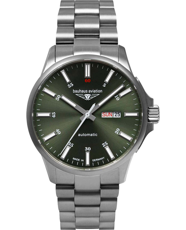 Часы Bauhaus Aviation 2866M4 — мужские, зеленый
