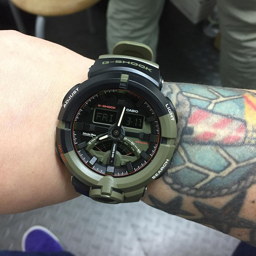 Часы Casio G-Shock GA-500K-3A — пластик, Япония