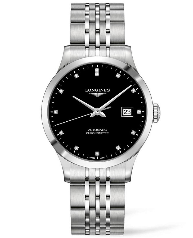 Часы Longines Record Collection L2.820.4.57.6 — женские, черный