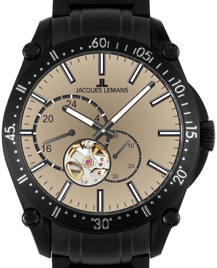 Часы Jacques Lemans Derby 1-2201J — механические, металл сталь