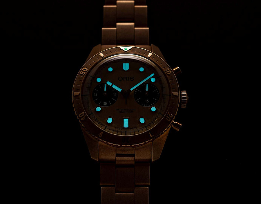 Часы Oris Divers 01 771 7744 3182-Set — бронза, Швейцария
