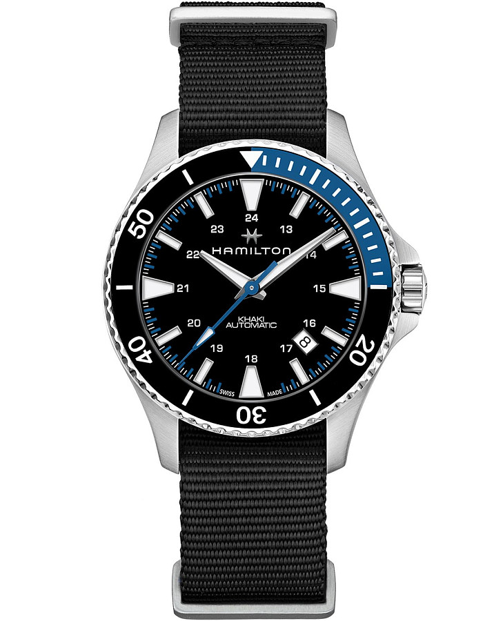 Часы Hamilton Khaki Navy Scuba Auto H82315931 — мужские, черный