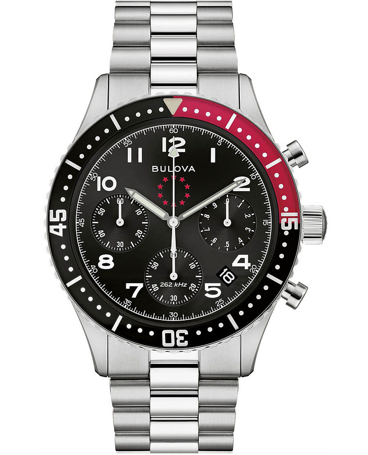 Часы Bulova Marine Star 98B451 — мужские, черный