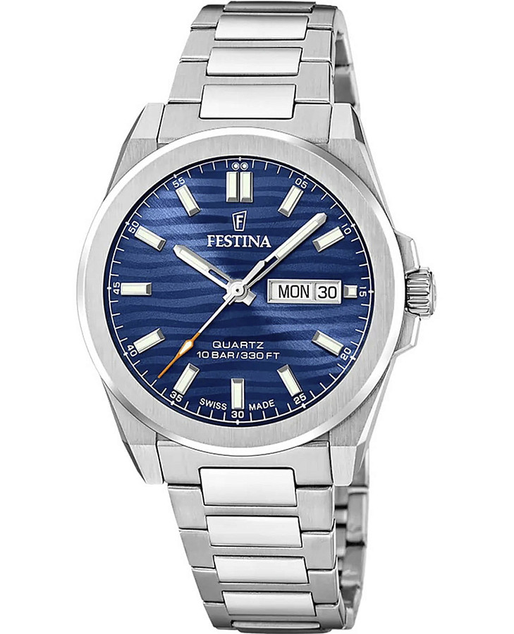 Часы Festina Swiss Made F20073/3 — мужские, синий