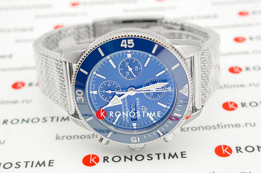 Часы Breitling Superocean Heritage Chronograph 44 A13313161C1A1 — мужские, нержавеющая сталь