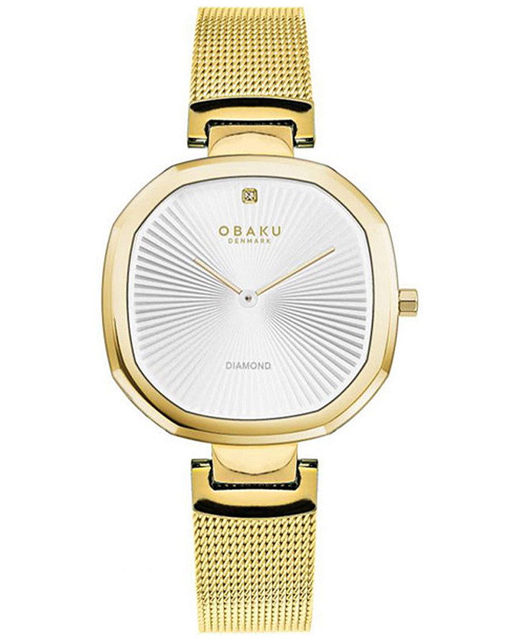 Часы Obaku Diamond V277LXGIMG — женские, серебристый